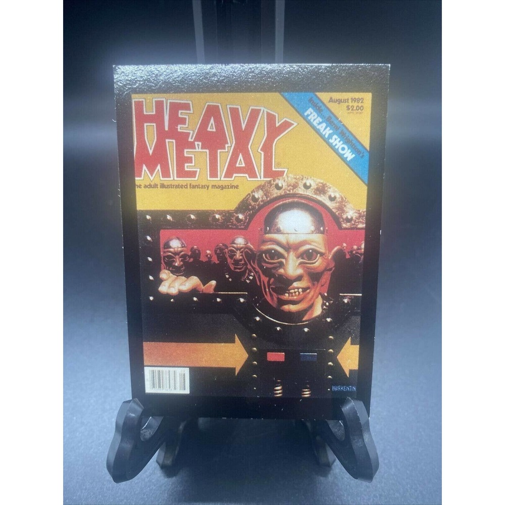 Vintage 1982 Heavy Metal Trading Card No. 37 August 1982 Freak Show